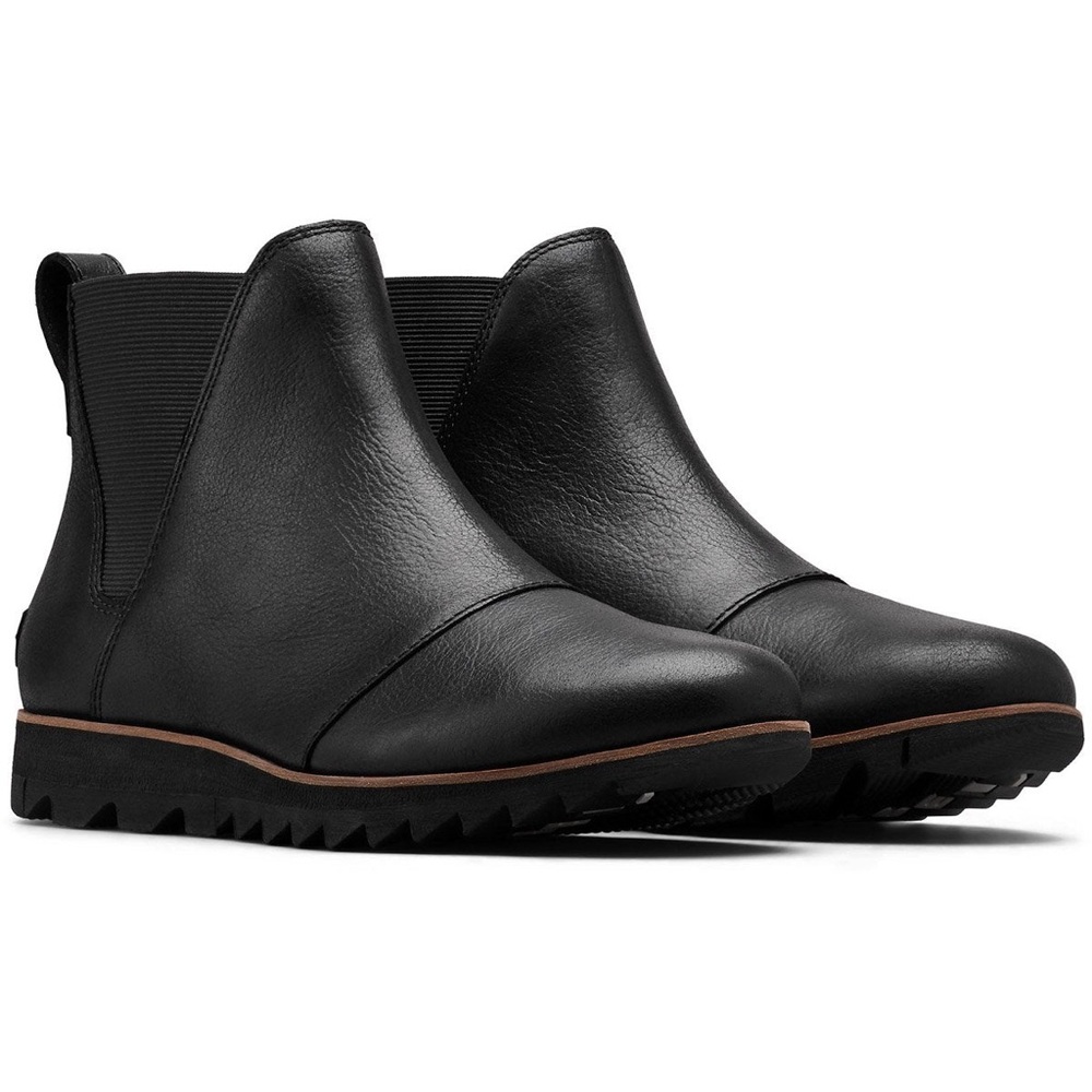 Sorel Women's Harlow Chelsea Rain Boot — Waterproof Leather Ankle Booties